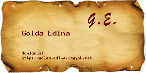 Golda Edina névjegykártya