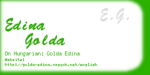 edina golda business card